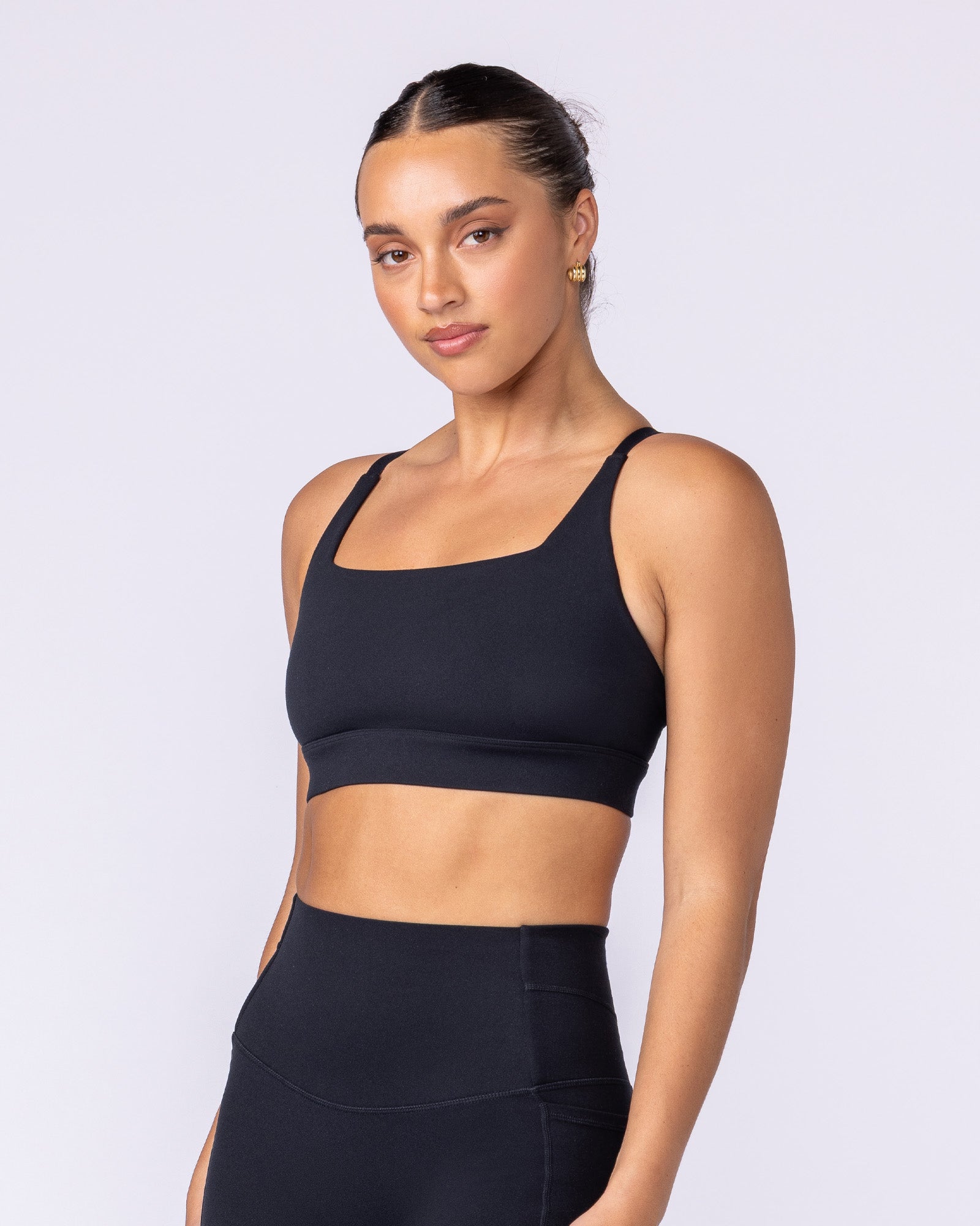 Ultimate Bra Black - Muscle Nation women's sports bra, view 3