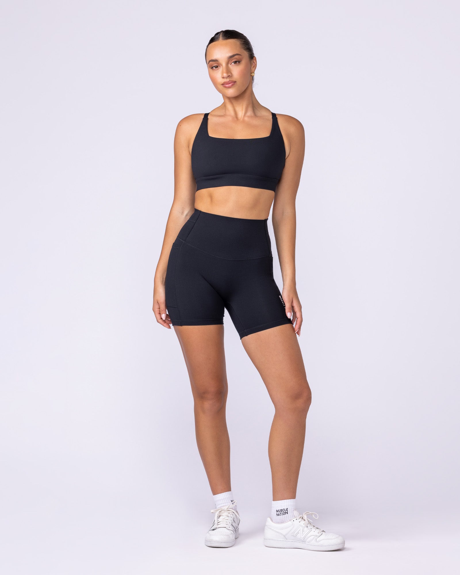 Ultimate Bra Black - Muscle Nation women's sports bra, view 5