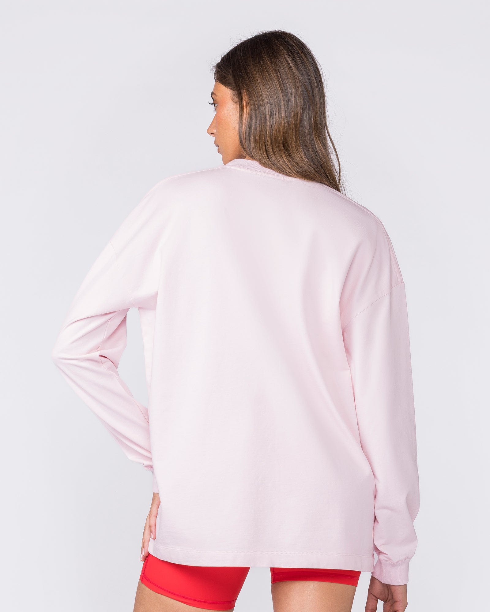 United Loopback Oversized Long Sleeve Top Babydoll - Muscle Nation women's long sleeve tee, view 5
