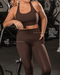 Unrivalled Everyday Pocket Ankle Leggings Cocoa - Muscle Nation women's leggings, view 10