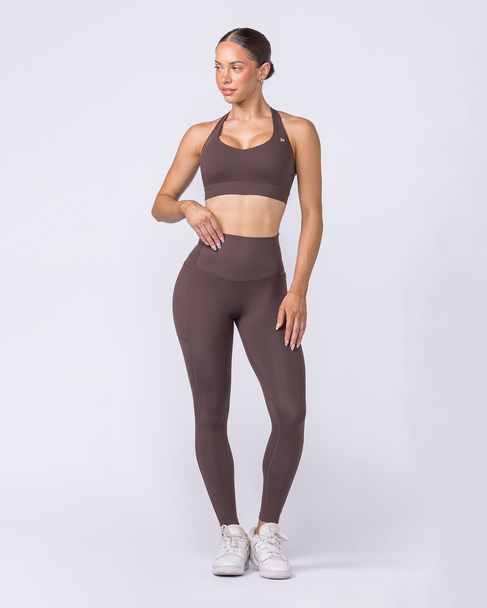 Unrivalled Everyday Pocket Ankle Leggings Cola - Muscle Nation women's leggings, view 9