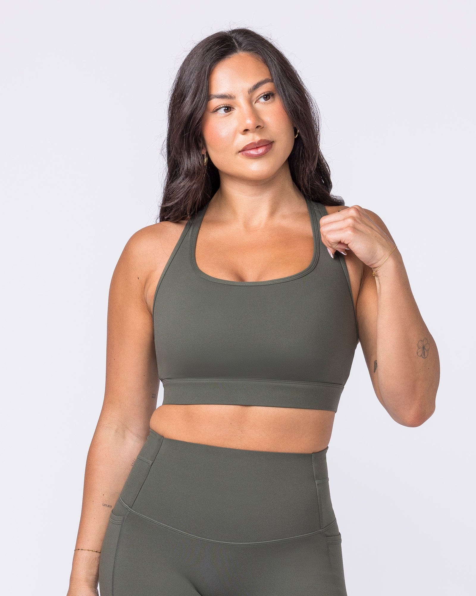 Unrivalled Moulded Bra Eucalyptus - Muscle Nation women's sports bra
