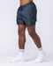 Daily Cargo 5" Shorts Navy (Silicon Logo) - Muscle Nation men's cargo shorts, view 3