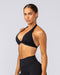 Halter Bralette Black - Muscle Nation women's bralette, view 3