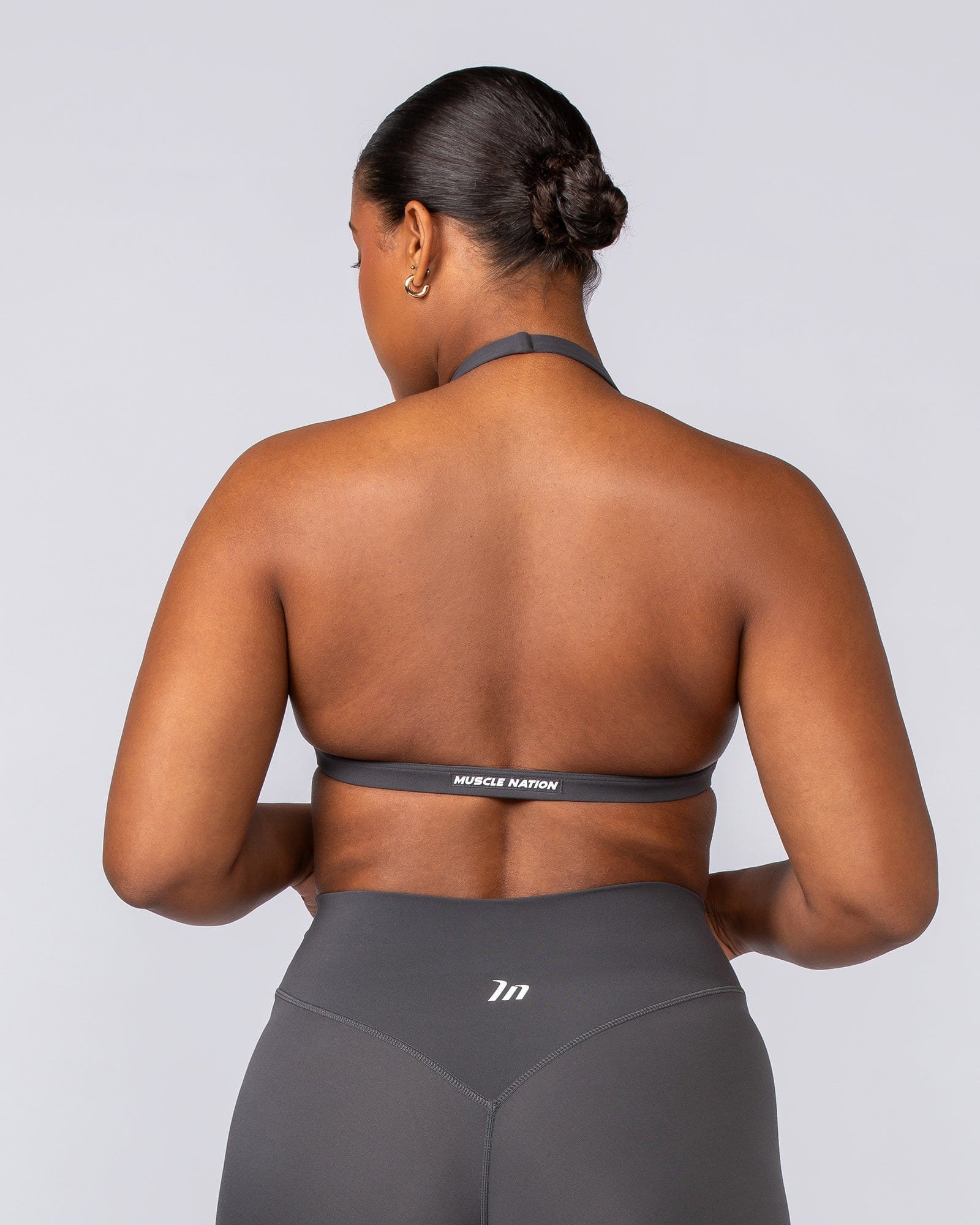 Halter Bralette Phantom - Muscle Nation women's bralette, view 3