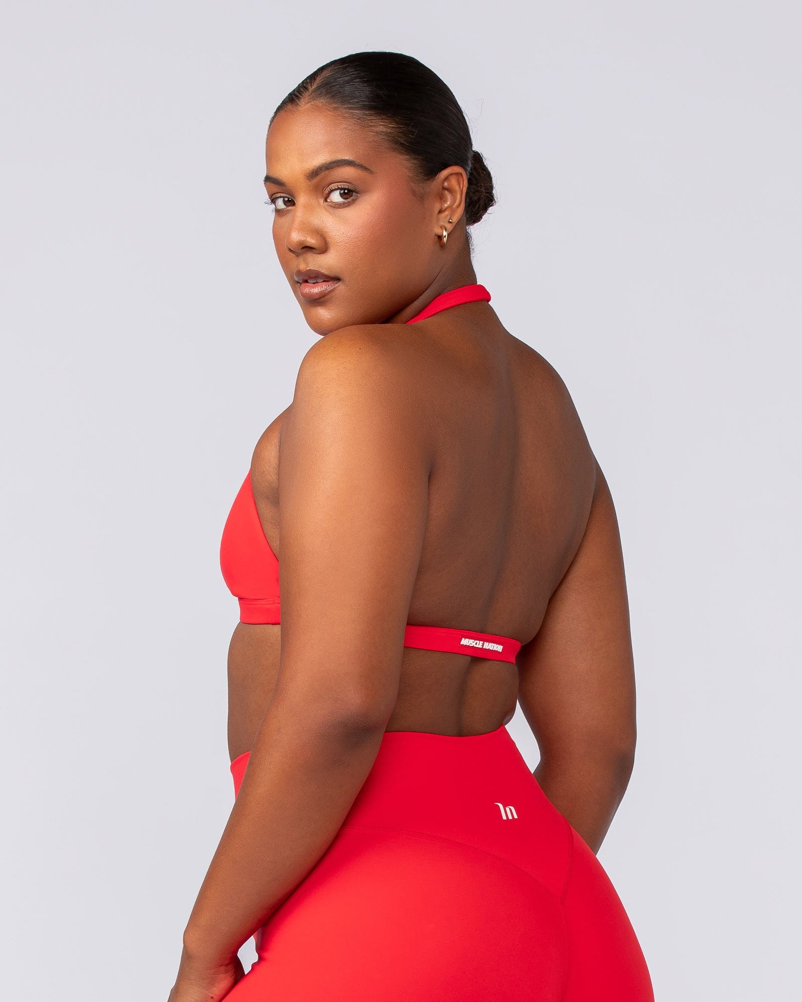 Halter Bralette Salsa - Muscle Nation women's bralette, view 2