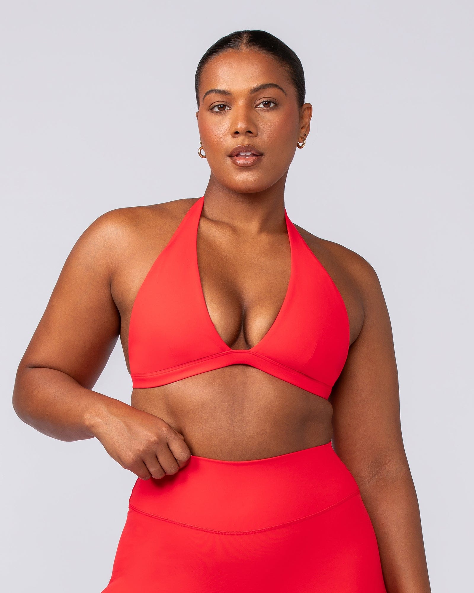 Halter Bralette Salsa - Muscle Nation women's bralette, view 3