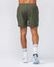 On Repeat Training 5" Shorts Dark Khaki - Muscle Nation men's gym shorts, view 7