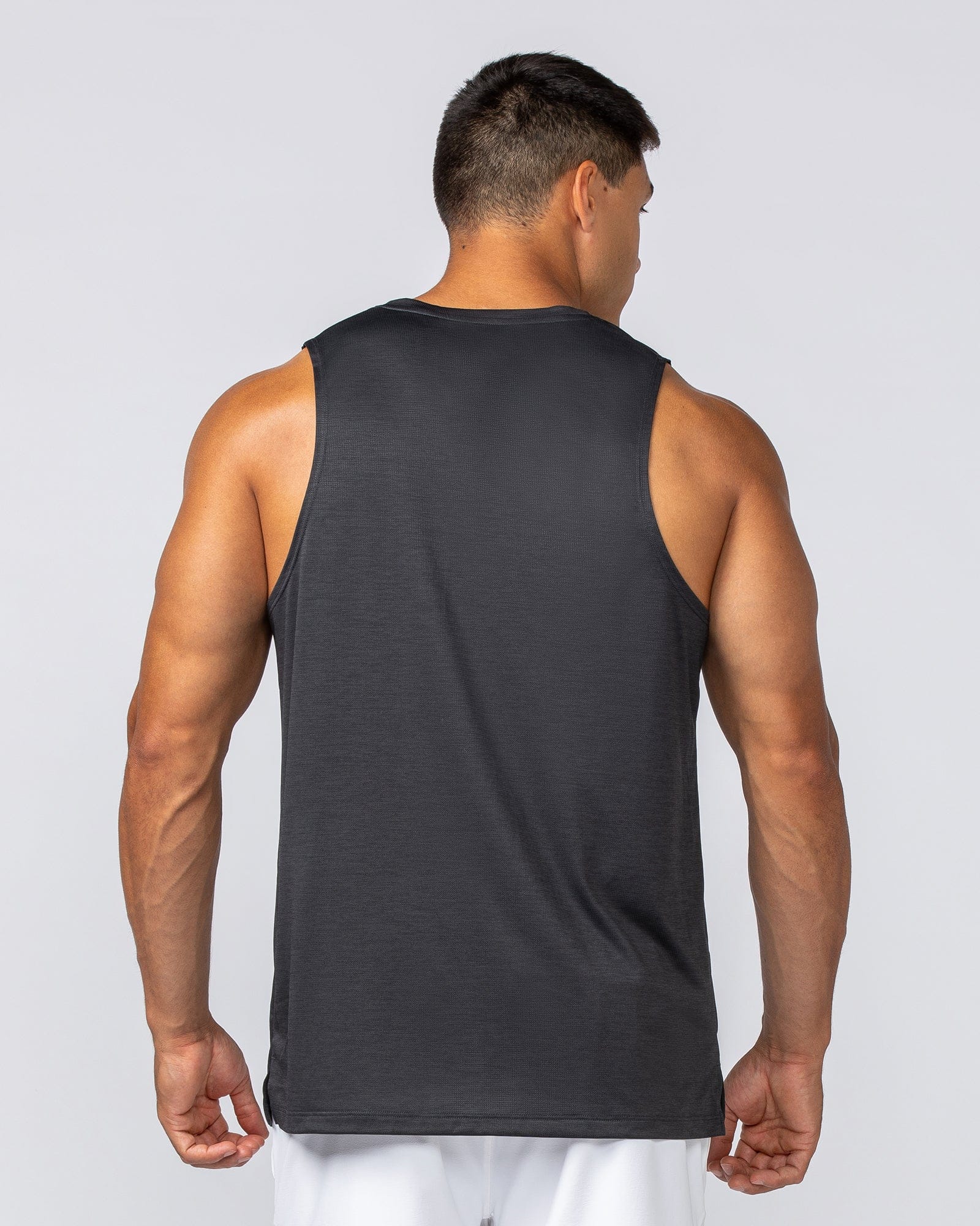 Aero Active Tank Black - Muscle Nation men's muscle tank, view 4