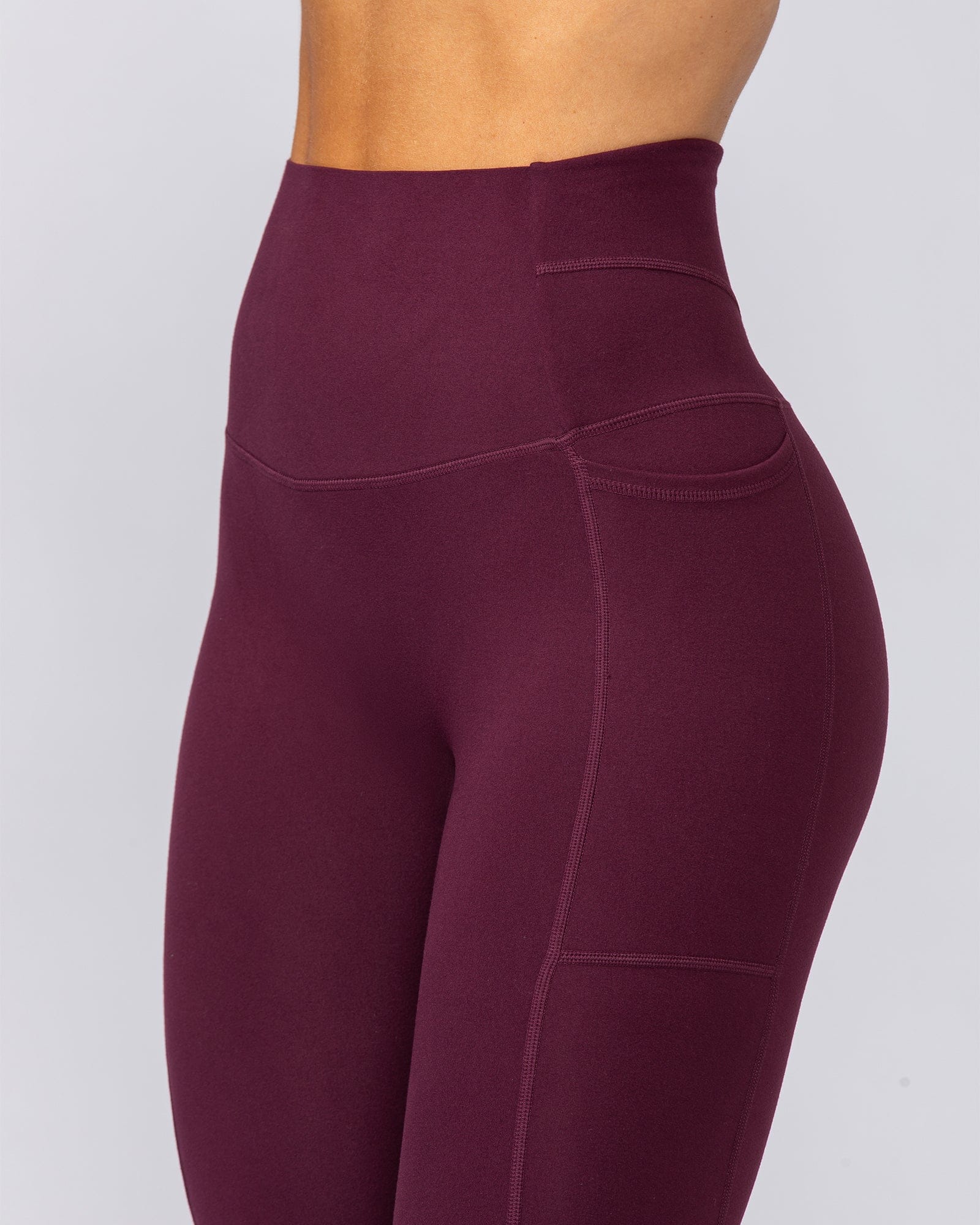 Unrivalled Everyday Pocket Ankle Leggings Sangria - Muscle Nation women's leggings, view 11