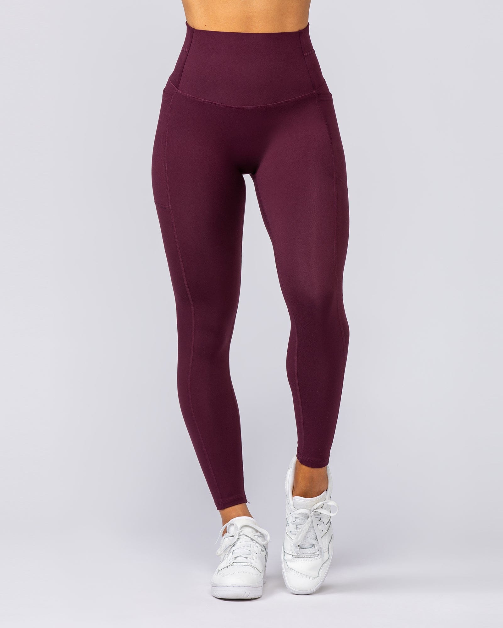 Unrivalled Everyday Pocket Ankle Leggings Sangria - Muscle Nation women's leggings, view 7