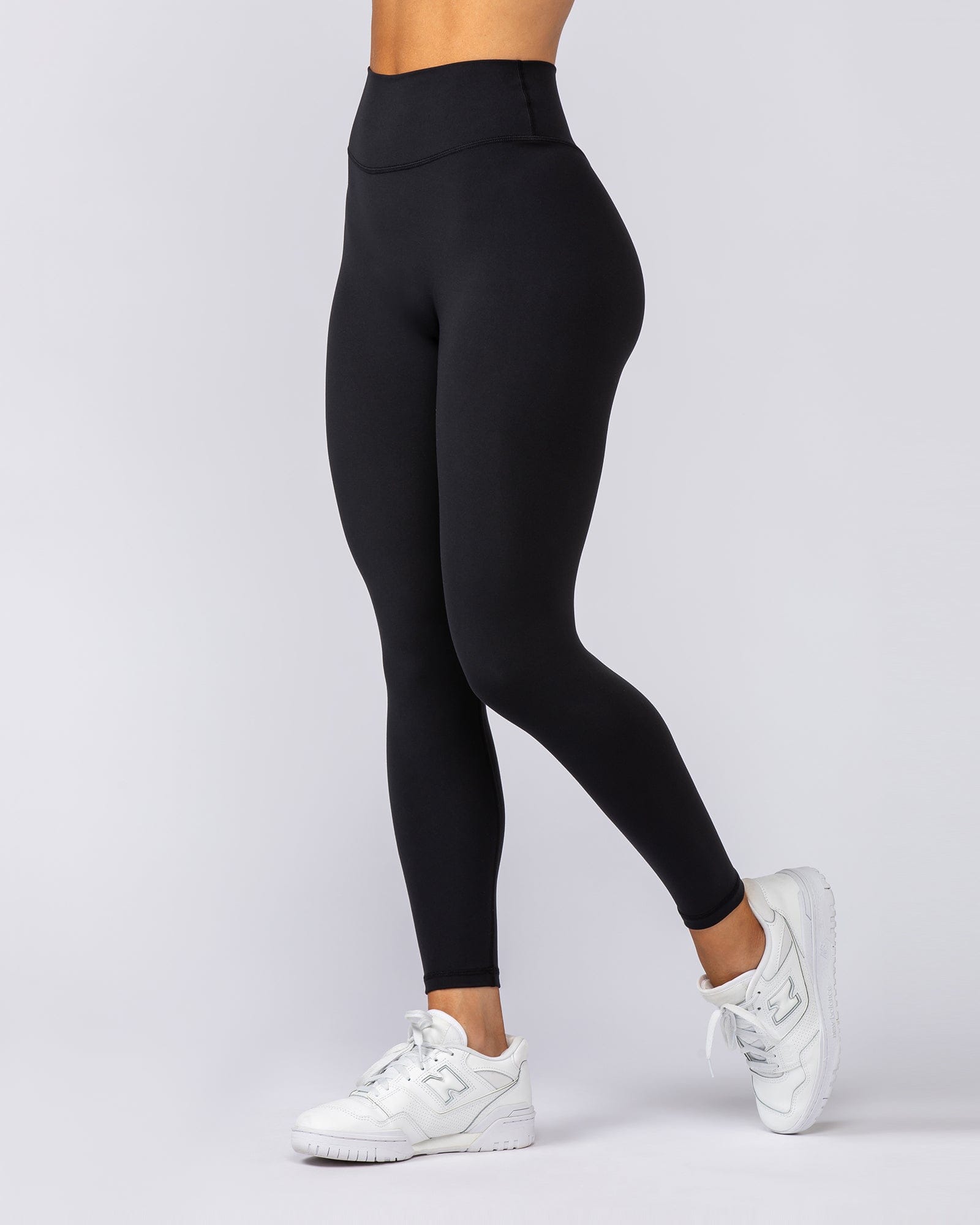 Liberty High Rise Ankle Length Leggings Black - Muscle Nation women's leggings, view 3