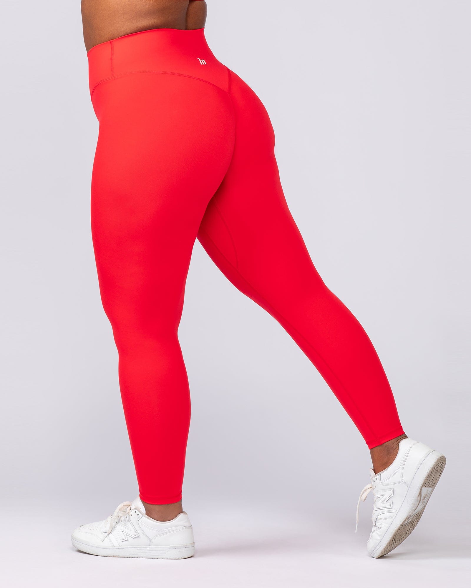 Liberty High Rise Ankle Length Leggings Salsa - Muscle Nation women's leggings