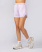 Womens 3" Basketball Shorts Lilac Snow - Muscle Nation women's gym shorts