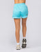 Womens 3" Basketball Shorts Oasis Blue - Muscle Nation women's gym shorts, view 5