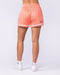 Womens 3" Basketball Shorts Peachy - Muscle Nation women's gym shorts, view 2