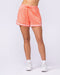 Womens 3" Basketball Shorts Peachy - Muscle Nation women's gym shorts, view 3