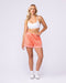 Womens 3" Basketball Shorts Peachy - Muscle Nation women's gym shorts, view 5