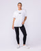 Womens Relaxed Training Tee White - Muscle Nation women's gym tee, view 5