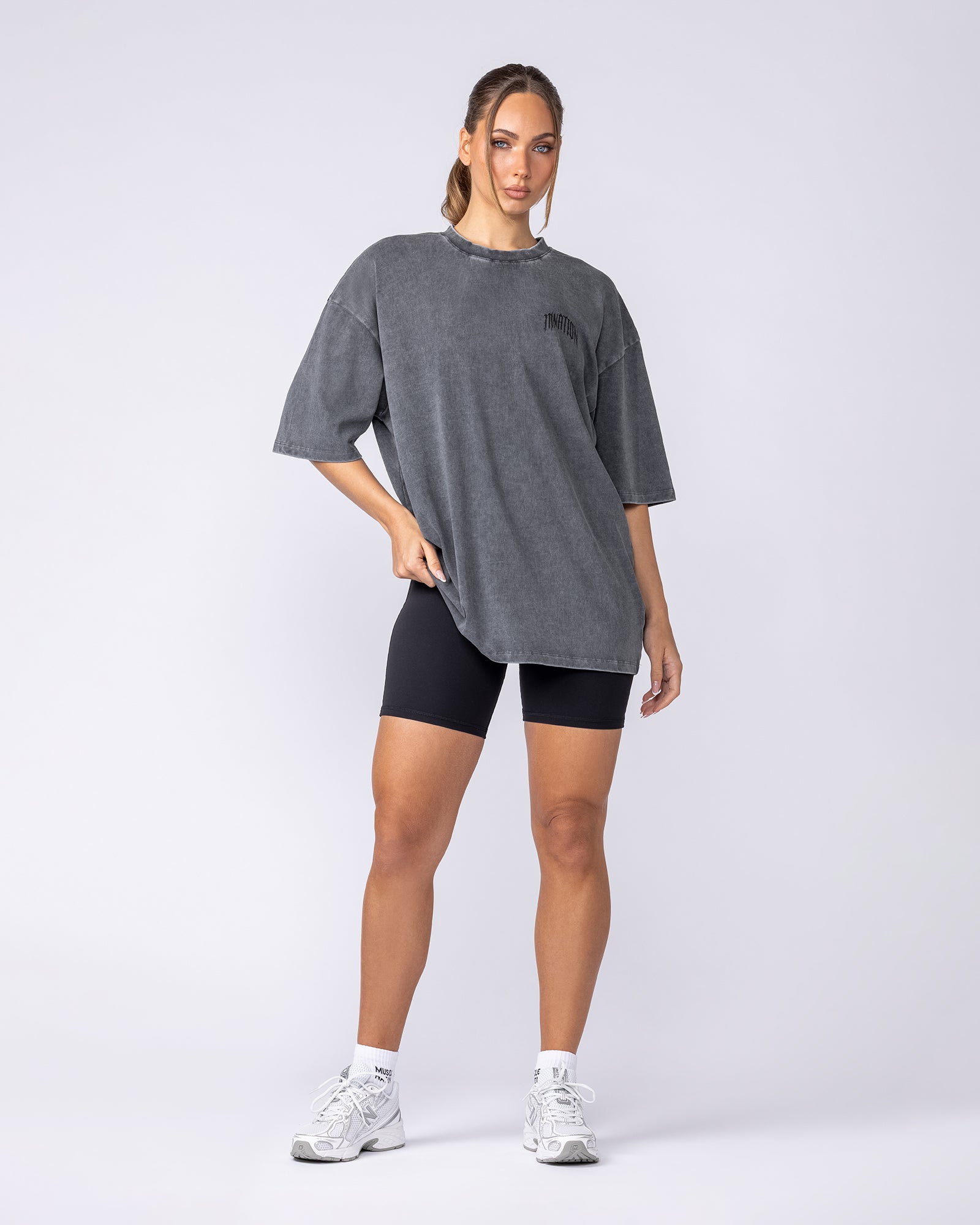 Relic Oversized Tee - Washed Black