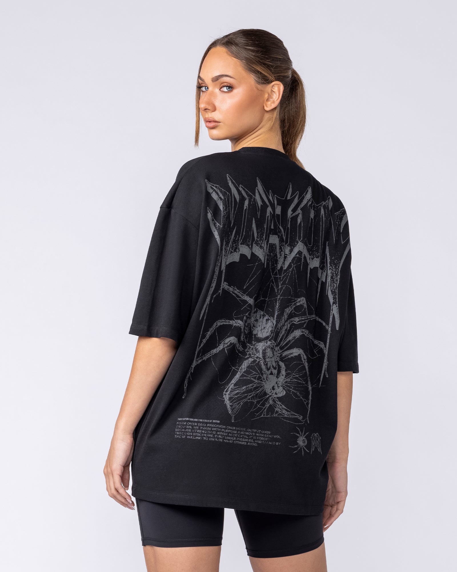 Nightfall Oversized Tee - Black