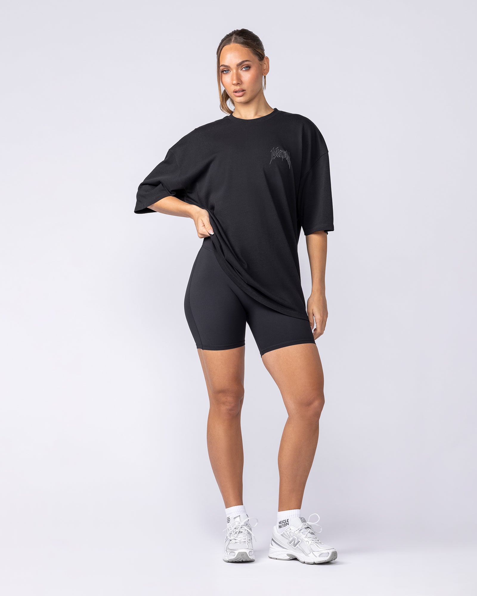 Nightfall Oversized Tee - Black