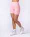 Zero Rise Rib Bike Shorts - Petal Pink