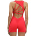 Be Activewear | Tiffany Jumpsuit Shorts - Ferrari Red 3