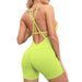 Baller Babe Jumpsuit One Piece Shorts - Yellow | Be Activewear