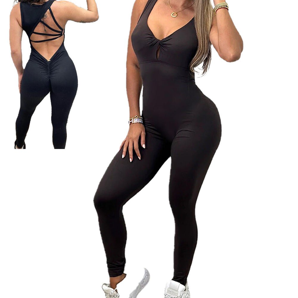Be Activewear | Tiffany Bodysuit Leggings Jet Black3