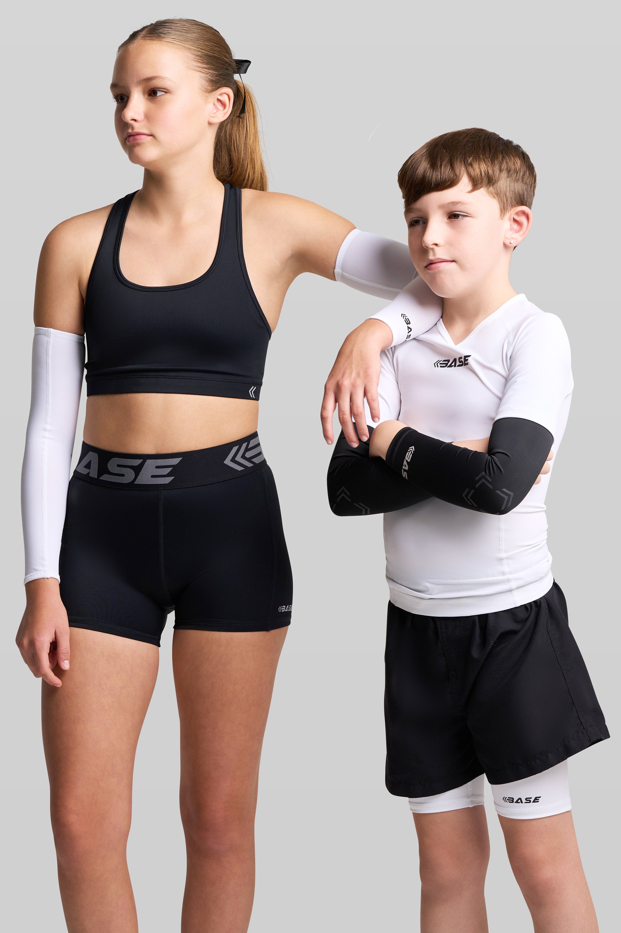 BASE Compression Arm Guard BASE Compression Arm Sleeve (Pair) - White