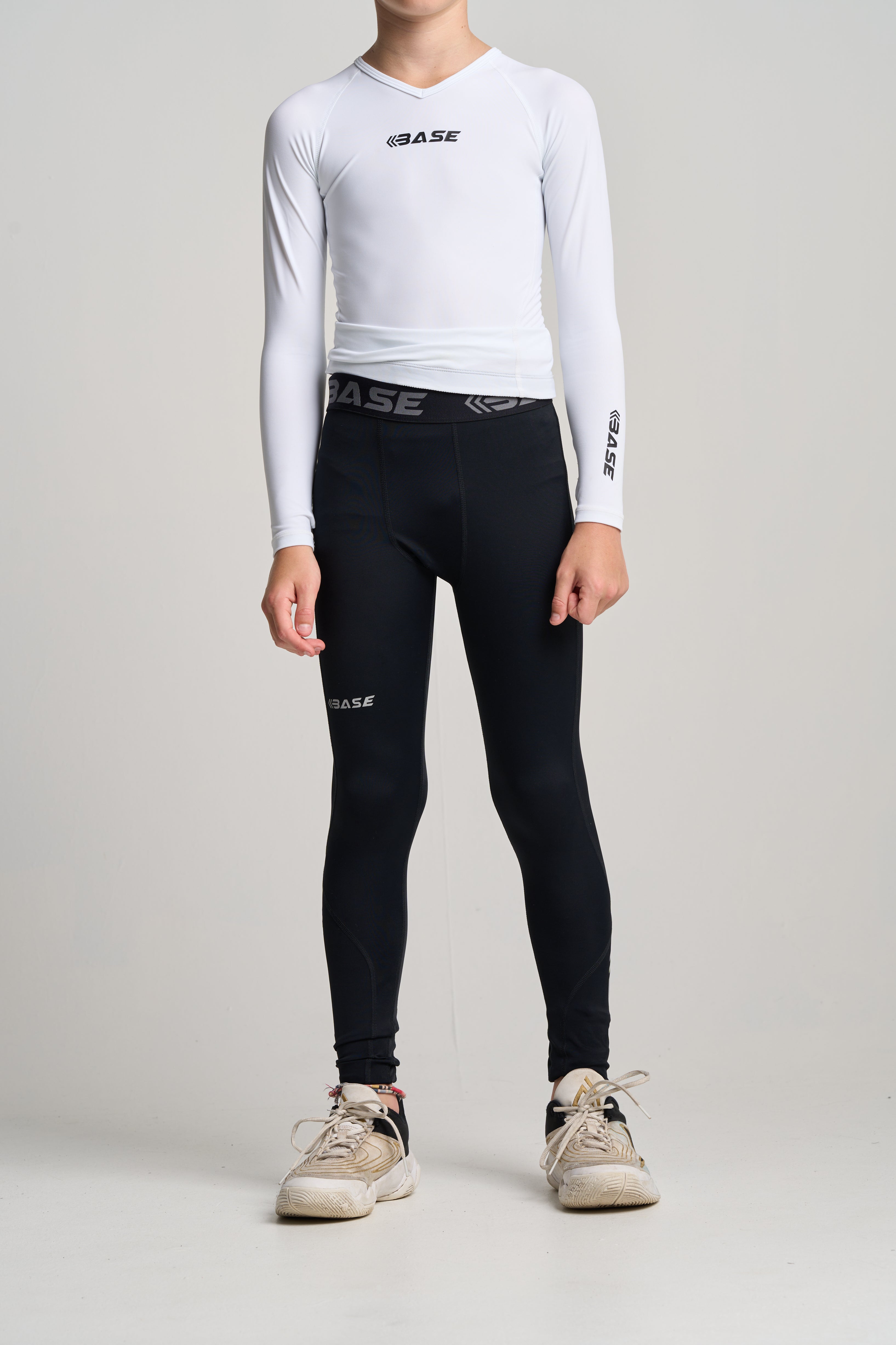 BASE Compression tights 8 Youth Compression Tights - Black