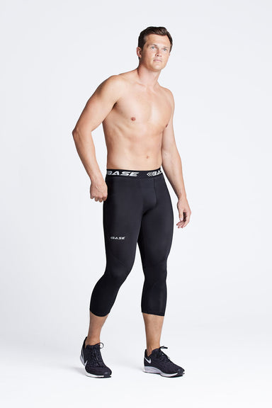 BASE Compression tights Men's 3/4 Compression Tights - Black