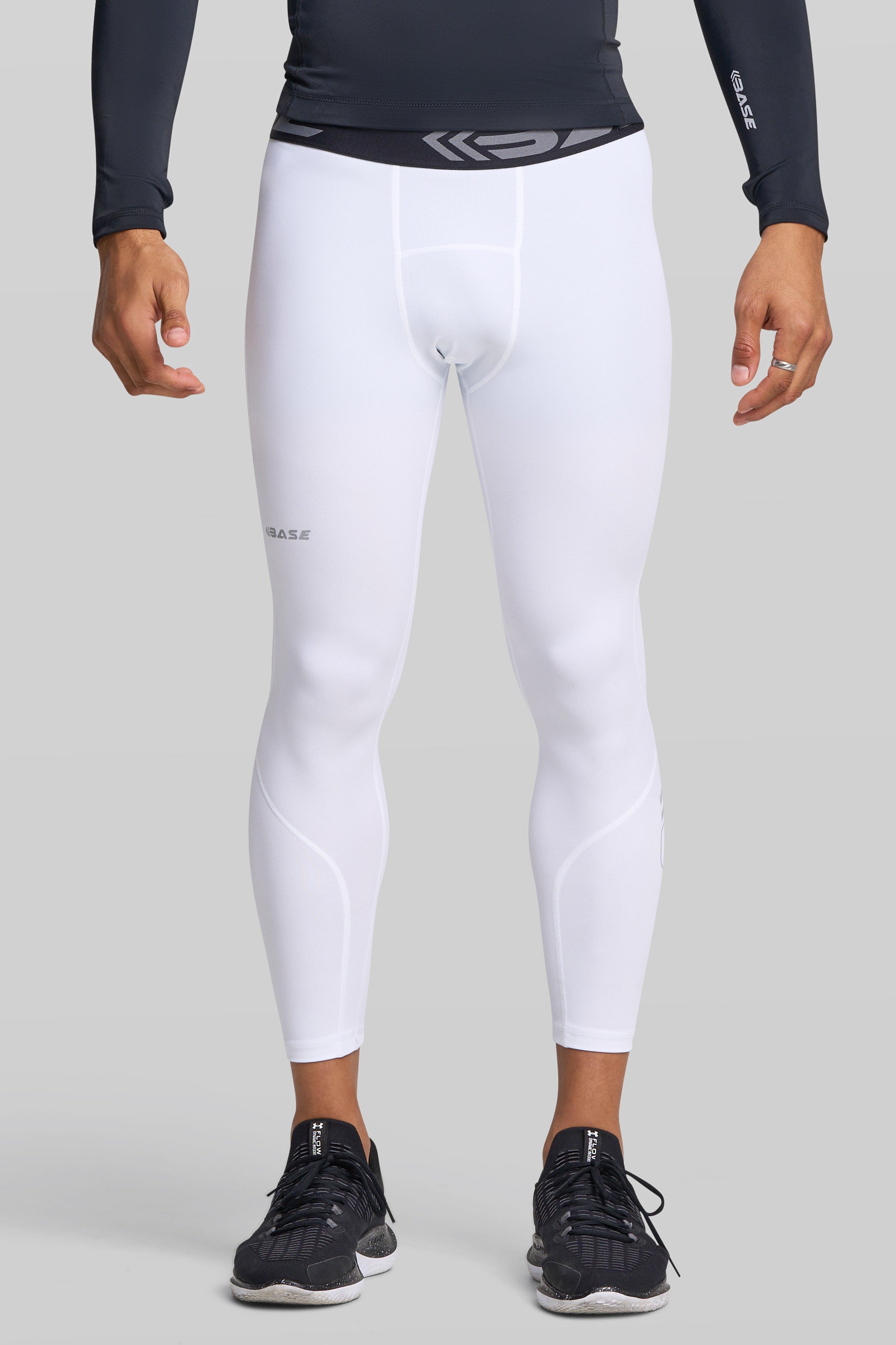BASE Compression tights S Men's Performance Tights - White