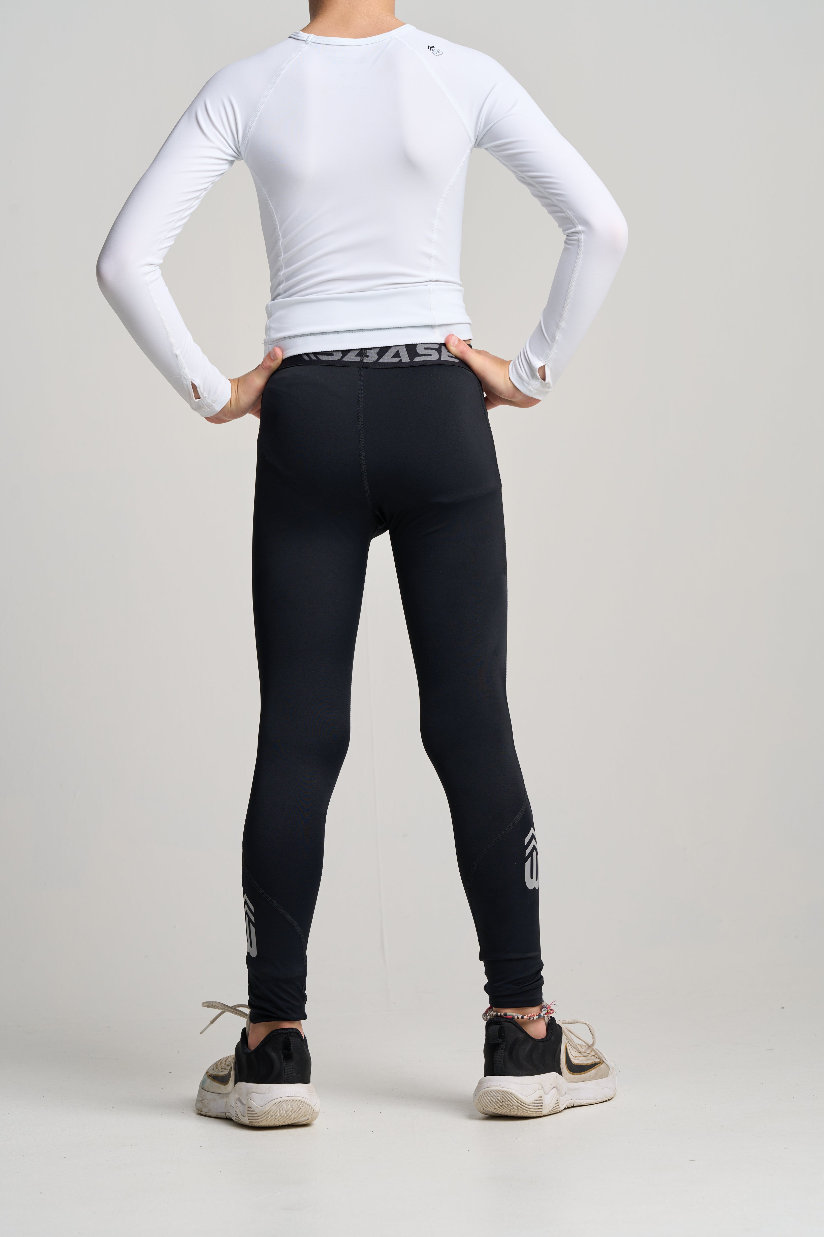 BASE Compression tights Youth Compression Tights - Black
