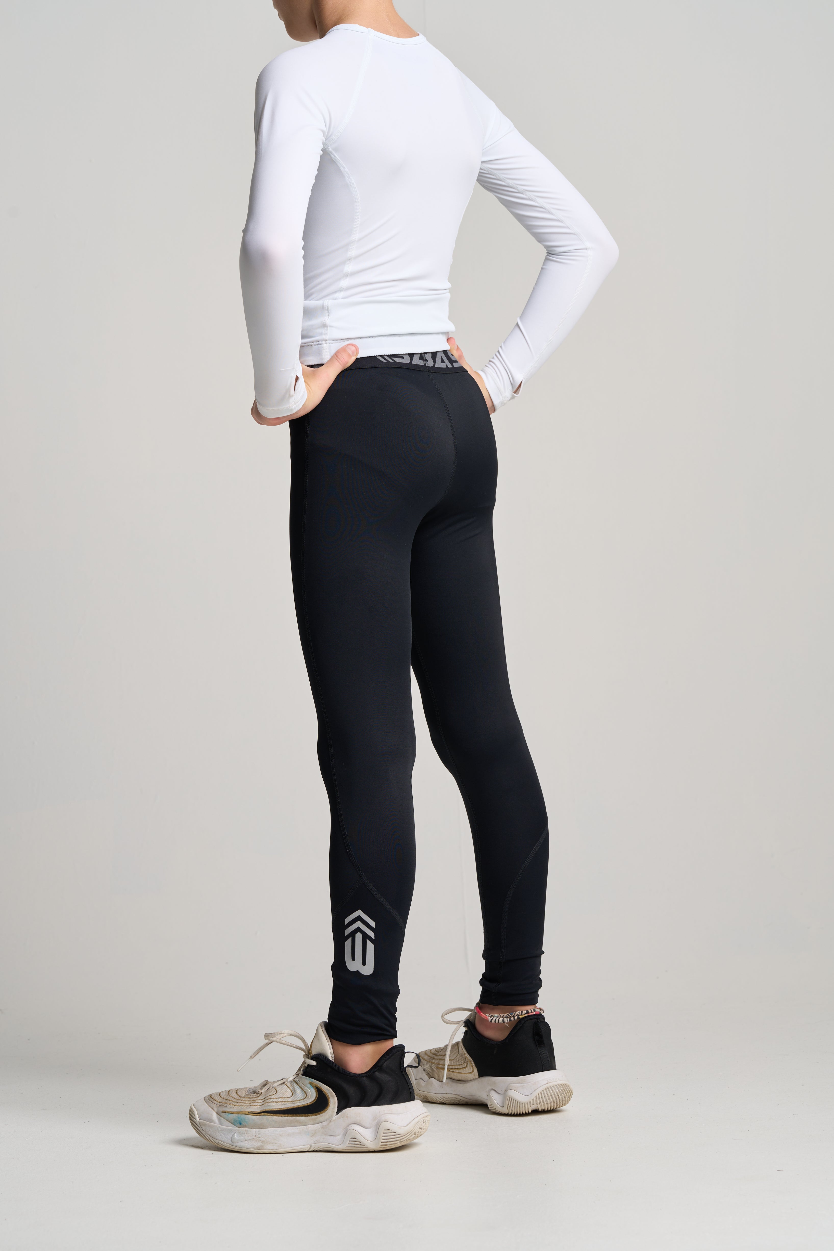 BASE Compression tights Youth Compression Tights - Black