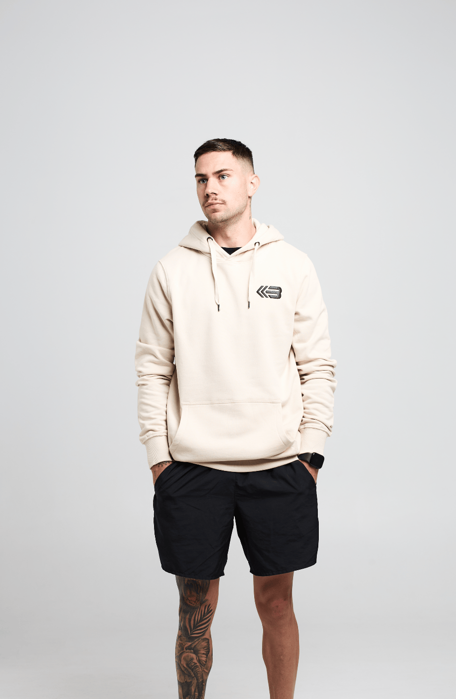 BASE Hoodies 'Icon' Organic Hoodie - Sand