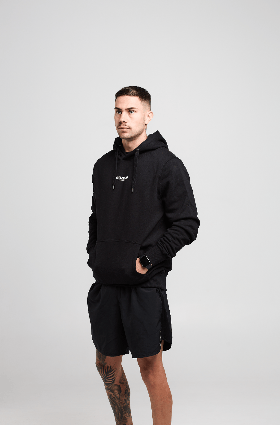 BASE Hoodies XS Organic Hoodie - Black
