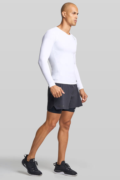 BASE Long Sleeve Top Men's Long Sleeve Compression Tee - White