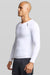 BASE Long Sleeve Top Men's Long Sleeve Compression Tee - White