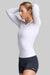 BASE Long Sleeve Tops Women's Endurance Long Sleeve Compression Tee - White