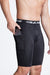 BASE Men Shorts Men's Long Compression Shorts - Black