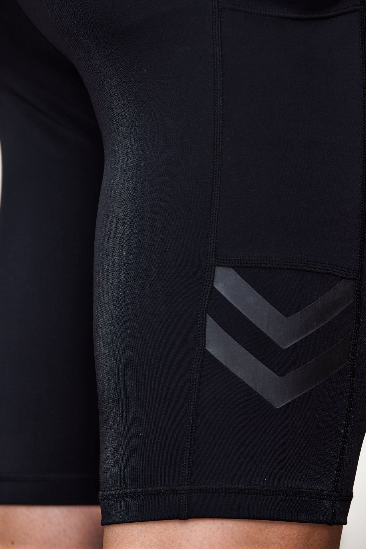 BASE Men Shorts Men's Long Compression Shorts - Black