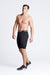 BASE Men Shorts S / Black Men's Long Compression Shorts - Black