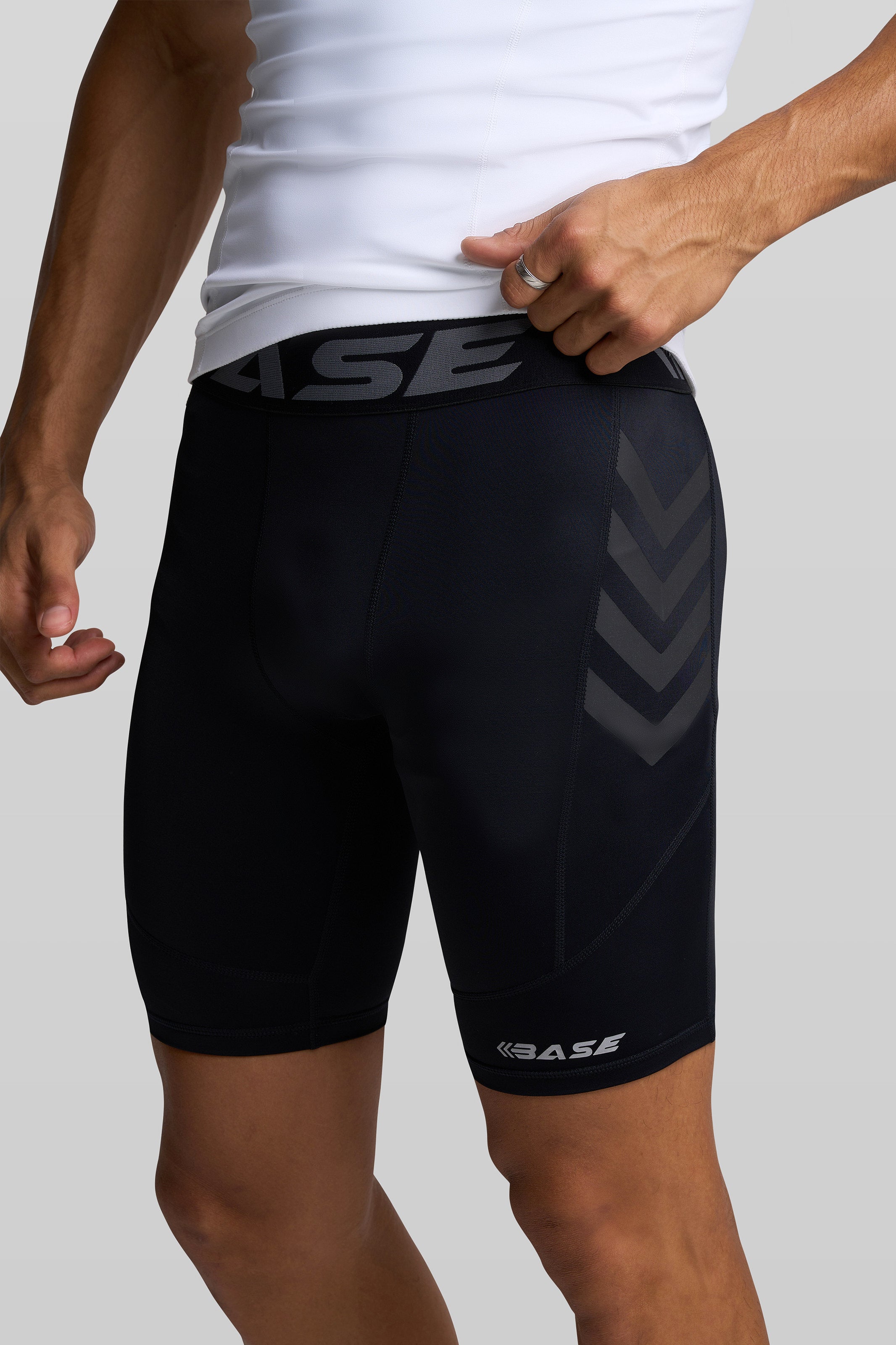 BASE Mens Shorts BASE Men's Compression Shorts - Black