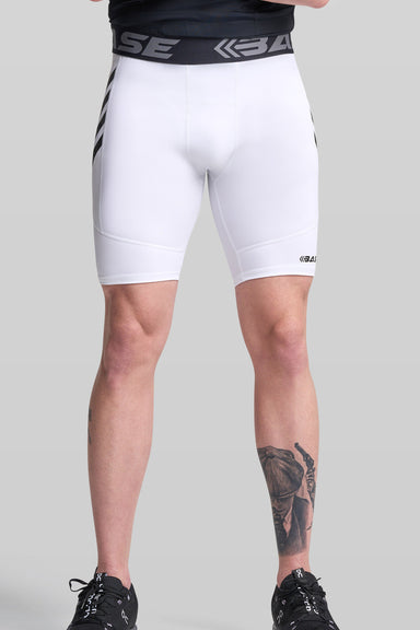 BASE Mens Shorts S / White BASE Men's Compression Shorts - White