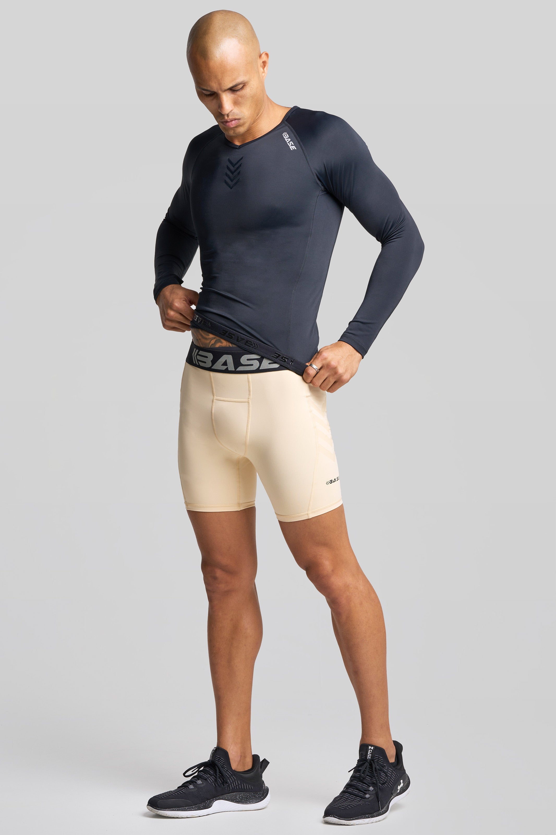 BASE Shorts BASE Men's Compression Shorts - Nude