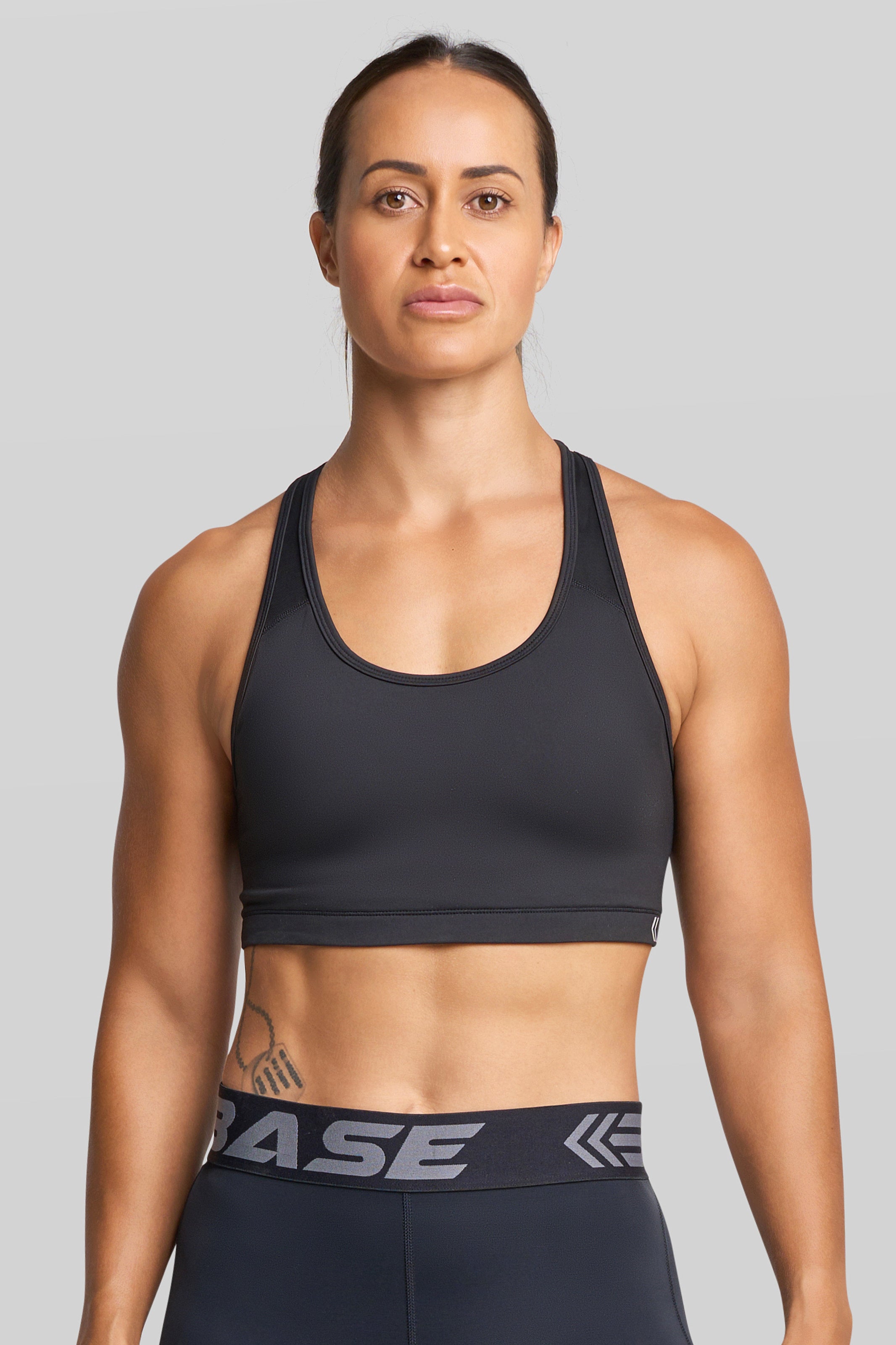 BASE Sports Bra XS / Black BASE Cross-Back Sports Bra - Black