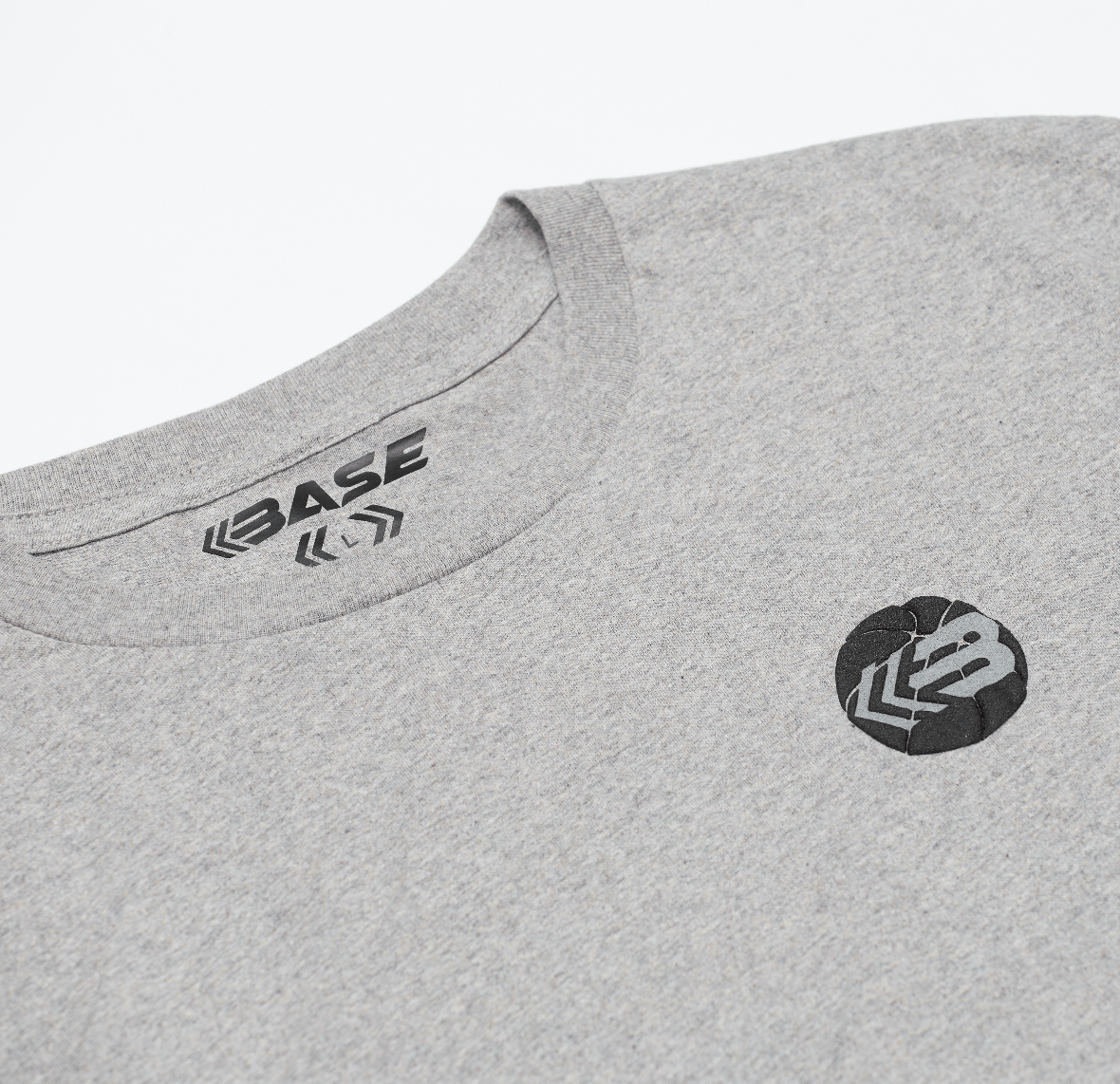 BASE T-Shirts XS Baller Organic Cotton Tee - Grey