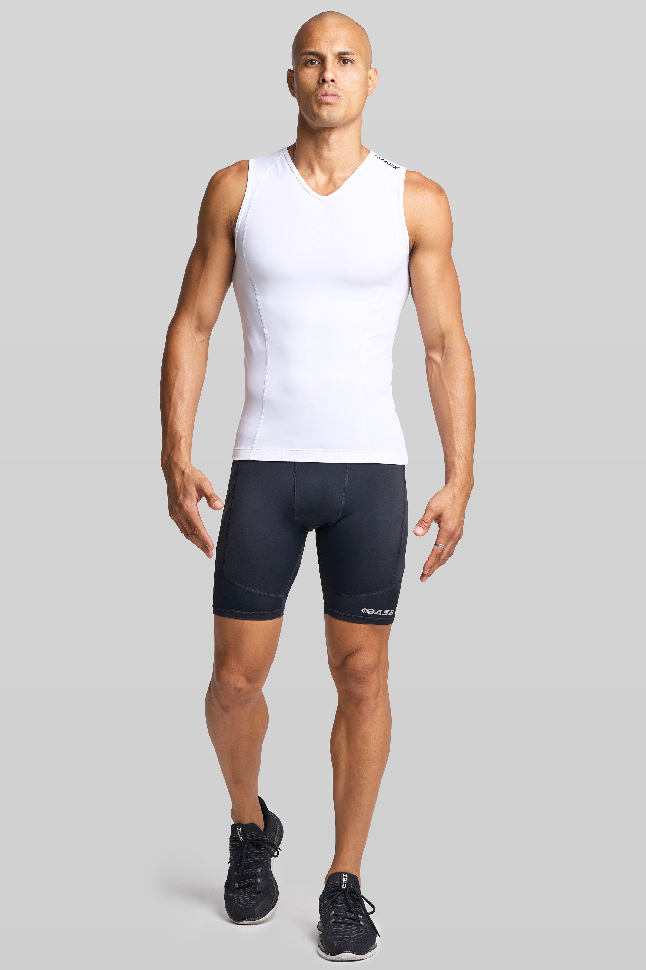 BASE Tank Top Men's Compression Vest - White